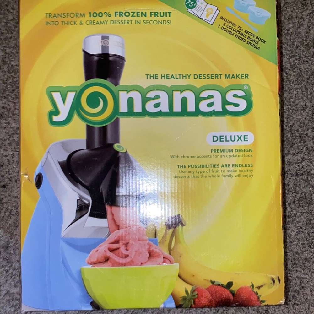 NEW Yonanas Deluxe Frozen Fruit Soft Serve Maker